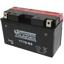 Power Thunder, Bateria YT7B-BS, 12 V/7 Ah, Selada com acido