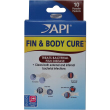 API Fin & Body Cure, medicamento em pó para peixes de água doce, conjunto de 10 pacotes, tratamento bacteriano