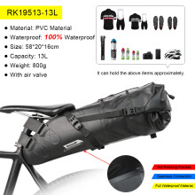 Bal inowalk, Sac de vélo arrière T1, 13L, entièrement étanche, pour vélo de route et de montagne