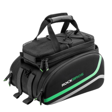 ROCKBROS Sac de transport arrière pour vélo, 35L, imperméable avec housse de pluie et zones réfléchissantes