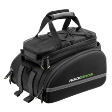 ROCKBROS Sac de transport arrière pour vélo 35L, imperméable avec housse de pluie et bandoulière