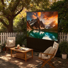 Maclean MC-964 portable projection screen compact floor 100 16:9