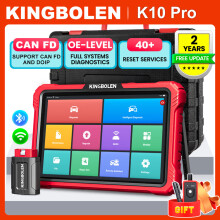 KINGBOLEN Scanner K10 Pro, outil de diagnostic bidirectionnel, codage ECU, 41 réinitialisations, pour automobile