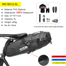 Bal inowalk, Sac de vélo arrière T1, 5L, Entièrement étanche, pour vélo de route et de montagne