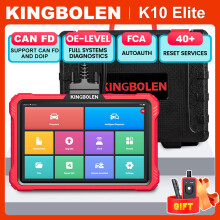 KINGBOLEN Scanner K10 Pro, outil de diagnostic bidirectionnel avec codage ECU et 41 réinitialisations