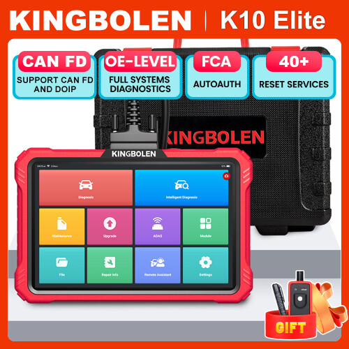 KINGBOLEN Scanner K10 Pro, outil de diagnostic bidirectionnel avec codage ECU et 41 réinitialisations