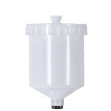Werku depósito para pistola de pintura por gravidade, 600 ml, rosca universal BSP 1/2, corpo em HDPE