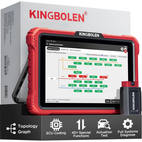 KINGBOLEN Scanner bidirectionnel K10 Pro, outil de diagnostic complet, codage ECU et 41 réinitialisations 1