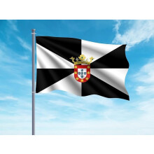 Oedim Bandeira de Ceuta, 85x150cm, reforçada com pespontos, tecido de poliéster