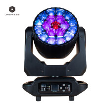 JMS WEBB LED Beam + Wash Moving Head, 19x20W RGBW zoom, voor DJ en disco