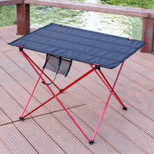 Opvouwbare strandtafel, aluminium, 76x56x52 cm, waterdicht, voor picknicken en kamperen