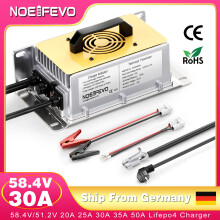 NOEIFEVO batterijlader, 58.4V 30A, IP67 waterdicht, voor 16S LiFePO4 accu's