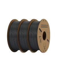 KINGROON Filament PLA 1.75mm, 300m, Matériau pour imprimante 3D FDM, Gris, Lot de 3 rouleaux