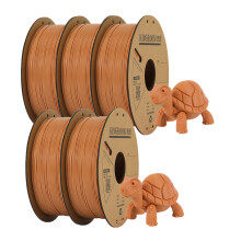 KINGROON Filament PLA 1.75mm, 300m, 1kg, Matériau pour Imprimante 3D FDM, Lot de 5 Bobines Marron