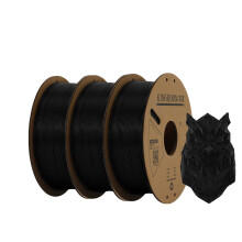 KINGROON Filament PLA 1.75mm, Lot de 3 bobines Noir, Matériau d'impression 3D pour imprimante FDM