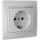 SOLERA Base de tomada bipolar com T/T lateral 16A 250V, branco, policarbonato 1