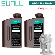 SUNLU Résine 3D ABS-Like Gris Clair, 1kg, pour Imprimante SLA/DLP/LCD