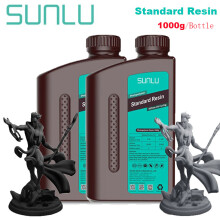 SUNLU Résine 3D Standard Gris Foncé, 405nm pour Imprimantes SLA/DLP/LCD