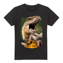 (L, Black) Jurassic Park Unisex Adult Beauty Shot Raptor T-Shirt