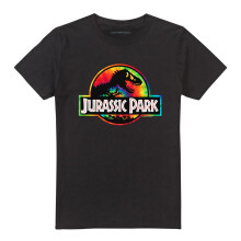 (5XL, Black) Jurassic Park Unisex Adult Dinosaur Tie Dye T-Shirt