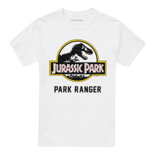 (5XL, White) Jurassic Park Unisex Adult Park Ranger T-Shirt