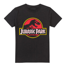 (4XL, Black) Jurassic Park Unisex Adult Classic Logo T-Shirt