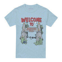 (L, Light Blue) Jurassic Park Unisex Adult The Warm Welcome T-Shirt