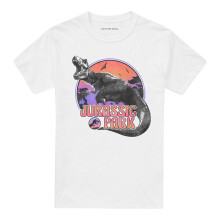 (L, White) Jurassic Park Unisex Adult T-Rex T-Shirt