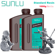 SUNLU Résine 3D Standard, Gris Foncé, 1kg, Pour Imprimantes SLA/DLP/LCD