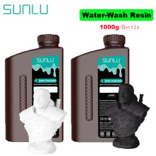 SUNLU Résine 3D Water-Wash, Noir et Blanc, pour imprimante LCD/DLP/SLA