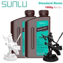SUNLU Résine 3D Standard, 2kg, compatible imprimantes SLA/DLP/LCD, Noir et Blanc