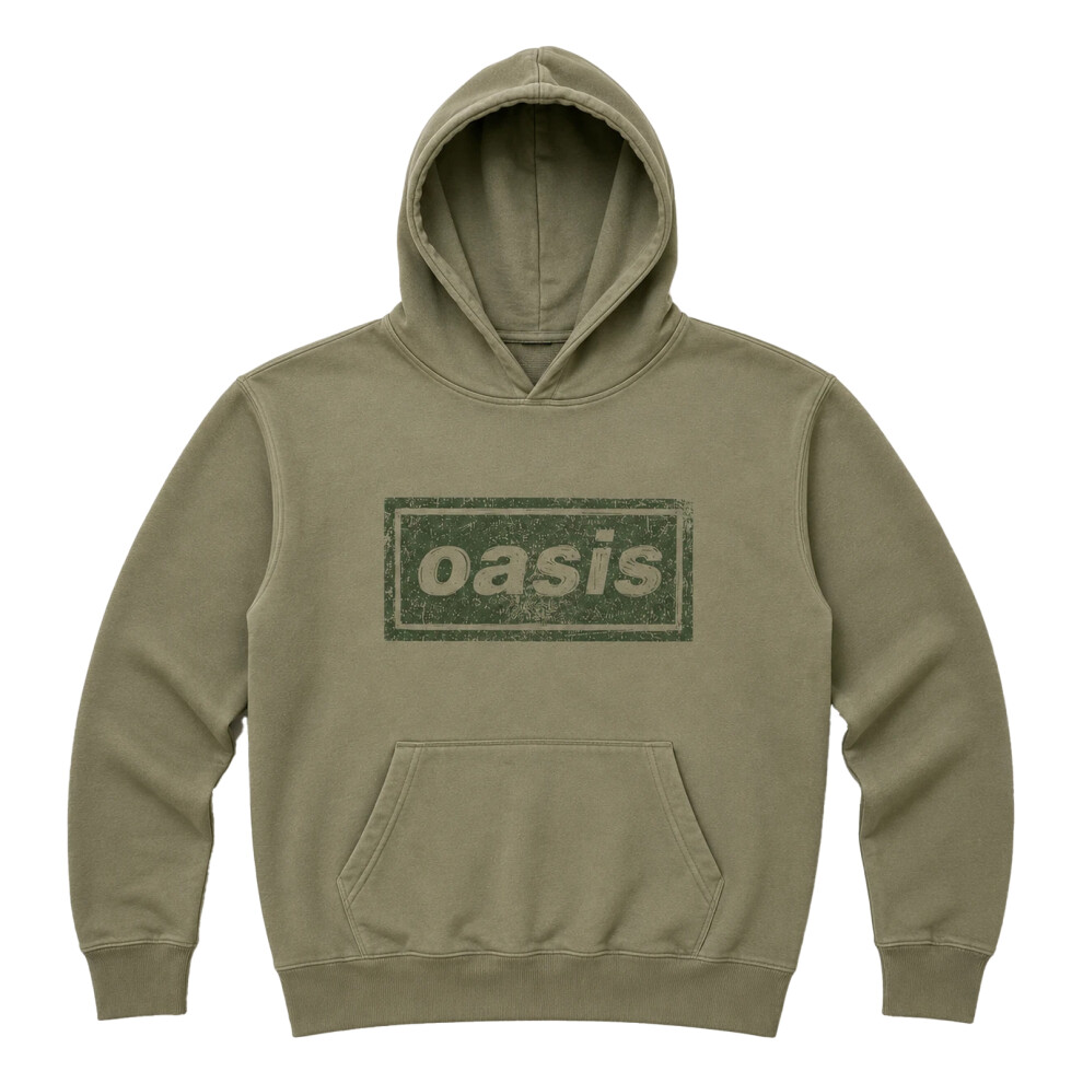 Oasis (Xxl, Green) Unisex Adult Lino Logo Hoodie