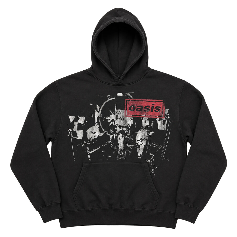 Oasis Unisex Adult Supersonic Monotone Logo Hoodie