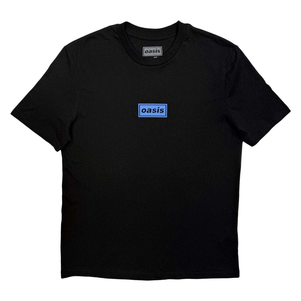 Oasis (L, Black) Unisex Adult Live '25 Buenos Aires Half Face Back Print T-Shirt