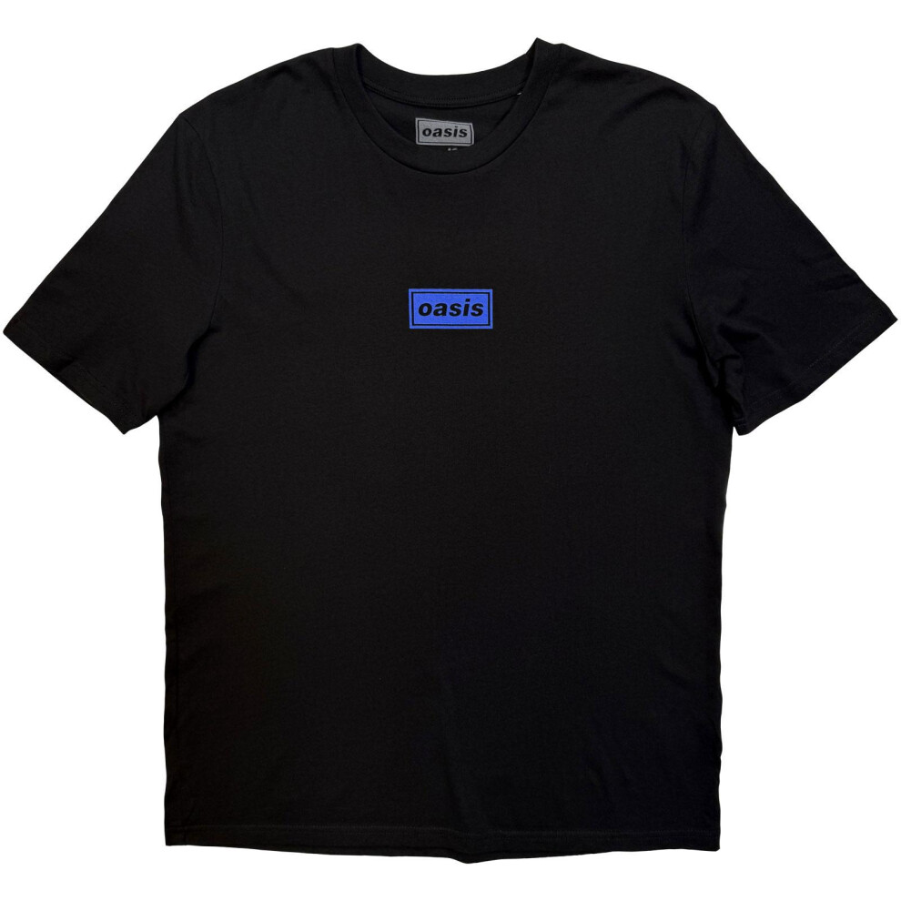 Oasis (S, Black) Unisex Adult Santiago Half Face Back Print T-Shirt