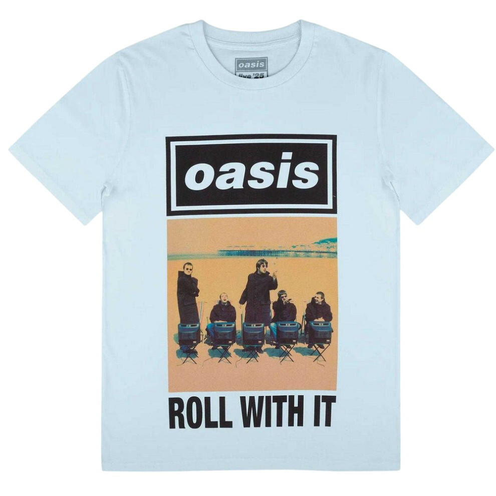 Oasis Unisex Adult Roll With It Cover T-Shirt