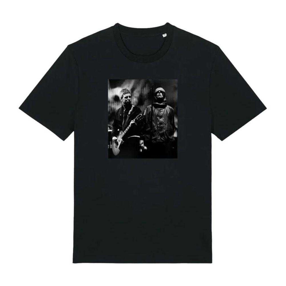 Oasis (S, Black) Unisex Adult Live Photo Regular T-Shirt