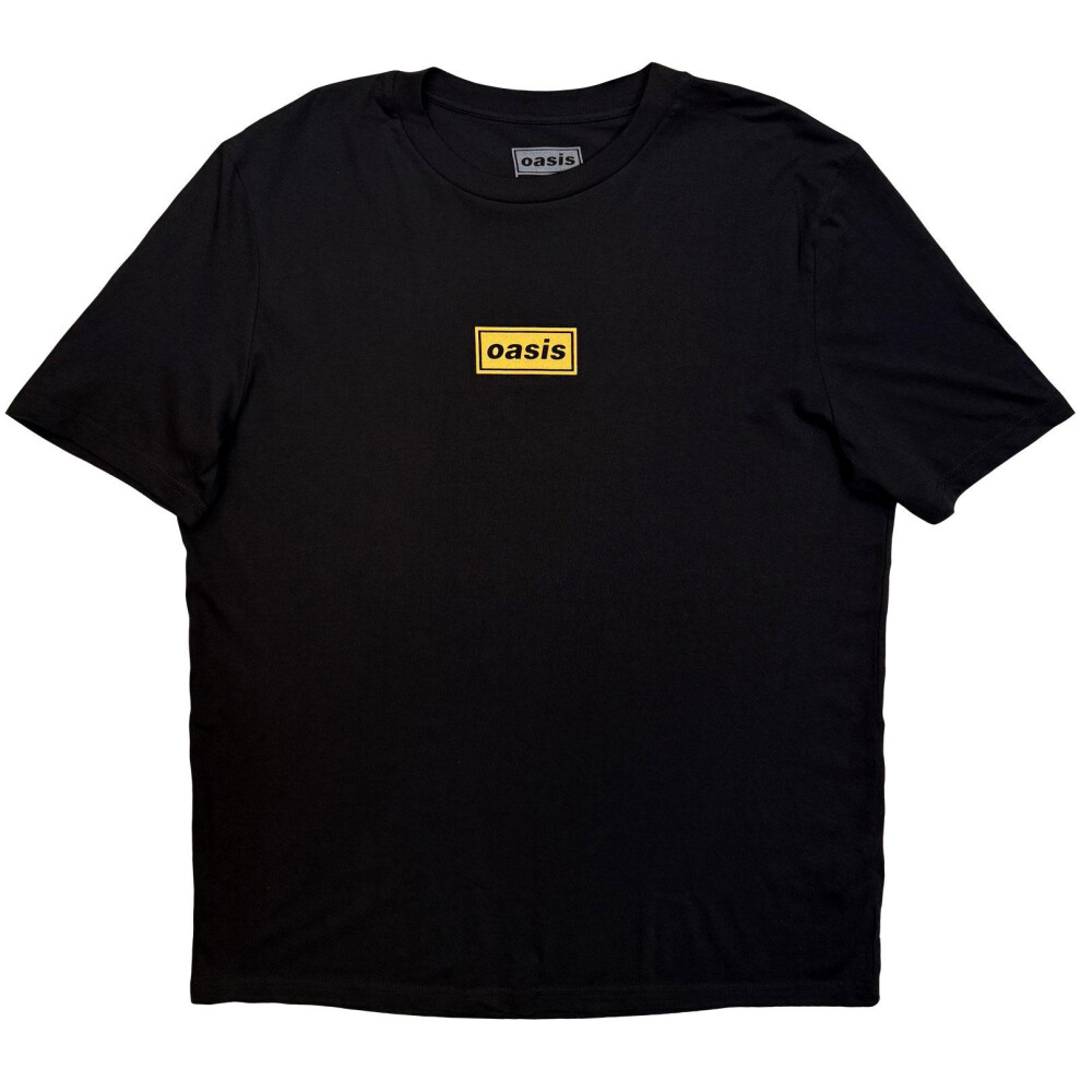 Oasis (L, Black) Unisex Adult Live '25 Sydney Half Face Back Print T-Shirt