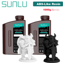 SUNLU Résine 3D ABS-Like, Noir et Blanc, 2kg, Pour Imprimante SLA/DLP/LCD