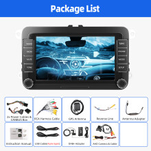 ESSGOO Autoradio Multimédia, Écran Tactile 7 pouces 4 Go 64 Go AHD DAB, CarPlay Sans Fil et Android Auto pour Volkswagen