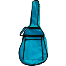 Funda para Guitarra Cadete ou 3/4, mochila acolchoada, turquesa, 98x35x28x9cm