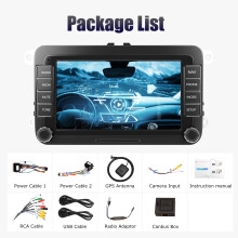 ESSGOO Lecteur Multimédia GPS, Écran Tactile 7 pouces 4 Go 64 Go, CarPlay sans fil, pour Volkswagen Passat Golf Polo