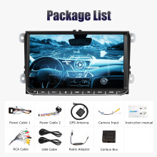 ESSGOO Autoradio Multimedia Android 15, Écran Tactile 9 pouces 4 Go 64 Go, CarPlay sans fil, GPS, WiFi