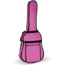 Funda para guitarra clássica mochila, 104x38x29x11cm, fucsia, poliéster acolchoado