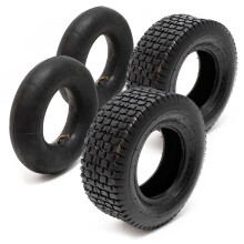Conjunto de 2 pneus 18x8.50-8 4PR com câmaras de ar para cortacésped e carrinhos de jardim