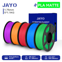 JAYO Filament PLA Mat 1.75mm, +/-0.02mm, 100% sans bulle, Non toxique, pour imprimante 3D et stylo 3D
