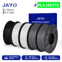 JAYO Filament pour imprimante 3D PLA Mat, 1.75mm, Blanc
