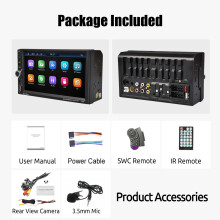 ESSGOO Autoradio Double DIN, Écran Tactile 7 Pouces HD, Apple CarPlay et Android Auto Sans Fil, Bluetooth, FM