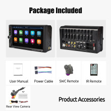ESSGOO Autoradio Double DIN 7 pouces, Écran Tactile HD, Apple CarPlay et Android Auto sans fil, Bluetooth, FM