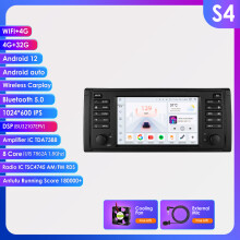 Hizpo Autoradio Android 13, Système Intelligent pour BMW Série 5 E39 X5 E53 M5, CarPlay Sans Fil, 4GB 32GB